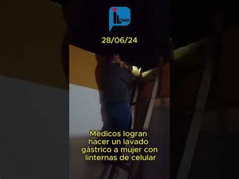 Video Cerro Colorado M Dicos Logran Hacer Un Lavado G Strico A Mujer