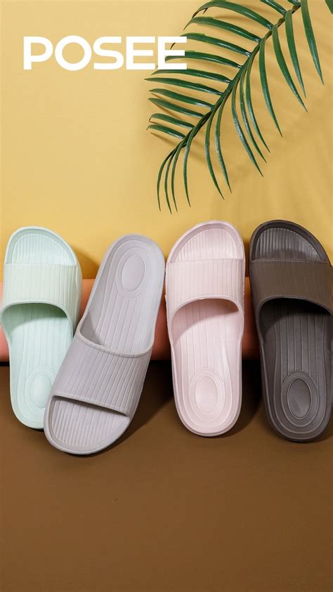 Posee Slippers For Men Women Fashion 2021 Summer Outfit Indoor Bathroom