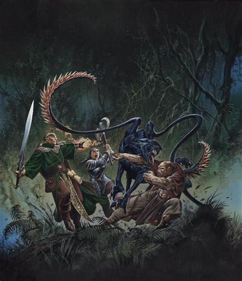 Displacer beast, my fav | Dungeons and dragons art, Fantasy ...