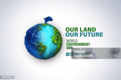 World Environment Day 2024 Concept Land Restoration Stok Fotoğraflar