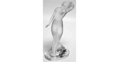 Lalique Figurines Paperweights Nude Dancer One Arm On Head Boxed By