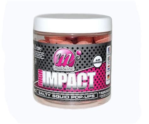 Бойлы Mainline High Impact Balanced Wafters Salty Squid 18 мм Описание