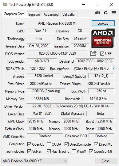 Chocolatey Software | GPU-Z (Portable) 2.56.0