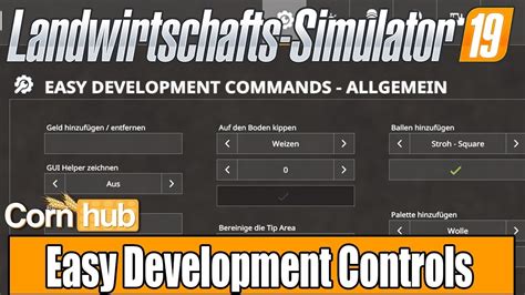 LS19 Modvorstellung Easy Development Controls LS19 Mods YouTube