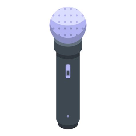 Premium Vector Karaoke Microphone Icon Isometric Of Karaoke