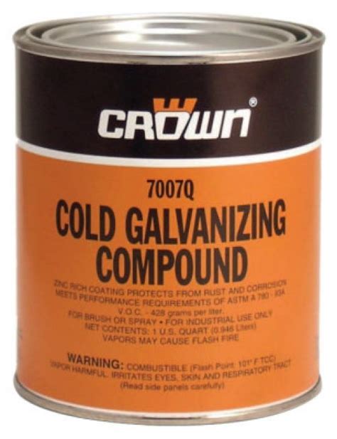 Cold Galvanizing Compound 1 Quart Can Industrial Safety Janitorial