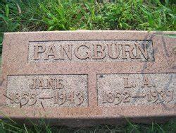 Jane Simpson Pangburn 1855 1943 Mémorial Find a Grave