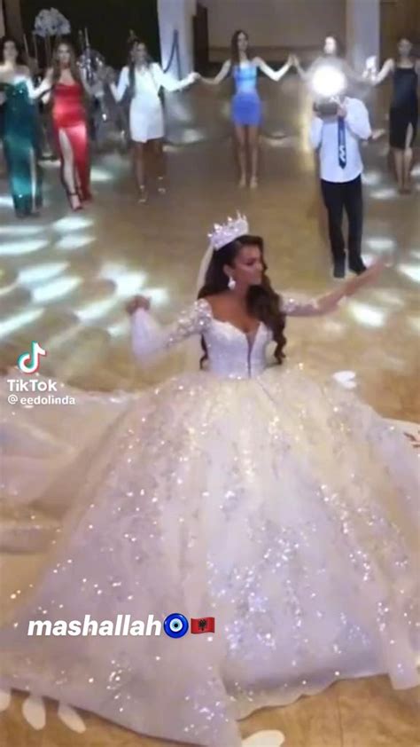 albanian bride | Wedding videos, Wedding gowns, Crystal wedding dresses