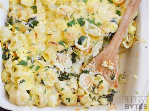 Vegetable Alfredo Pasta Bake Budget Bytes