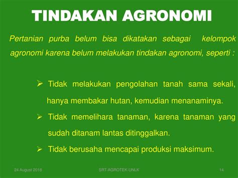 Konsep Dasar Agronomi Ir Surtinah M Ppt Download