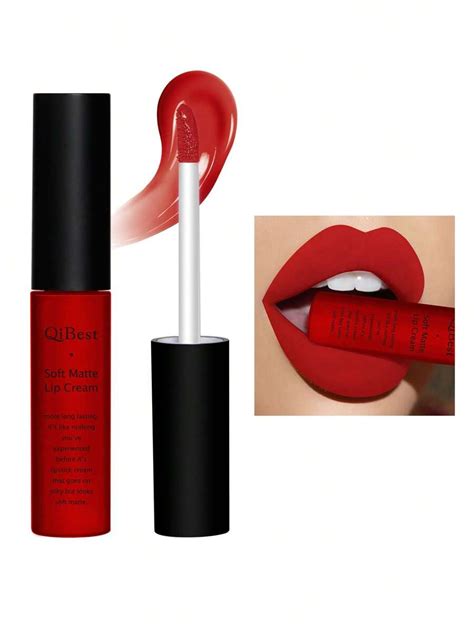 Qibest Soft Matte Lip Creamhighly Pigmented Long Lasting Wear Non