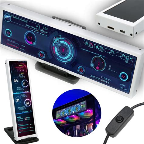 Ekran Doodatkowy Wy Wietlacz Monitor Ips Usb C Lcd Cpu Gpu Aida