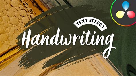 How To Create Handwriting Text Effect In Davinci Resolve Tutorial