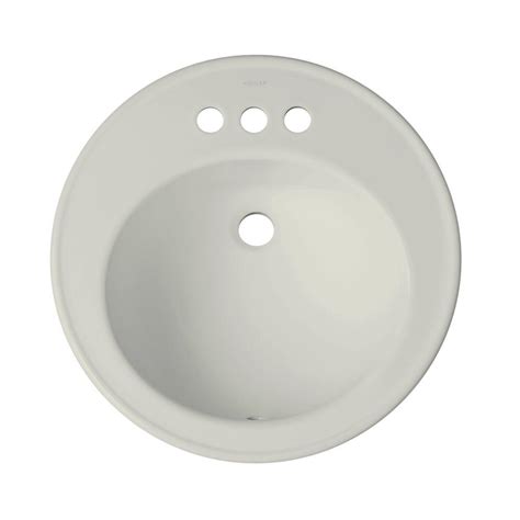 Kohler Brookline Drop In Vitreous China Bathroom Sink In Ice Gray With