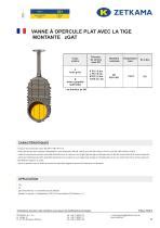 Vanne à opercule zGAT Fig 021 ZETKAMA Sp z o o Catalogue PDF