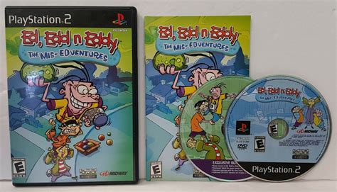 Ed Edd N Eddy The Mis Edventures With Bonus DVD CIB Playstation 2