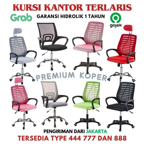 Jual Luxes Kursi Kantor Kerja 444 777 888 Kursi Komputer Jaring Putar