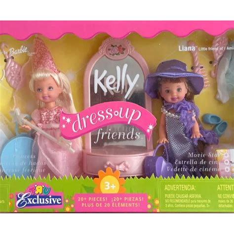 Kelly & Liana Dress up Friends Barbie Doll Set Fairy Princess Movie Star (blonde) - 54244 ...