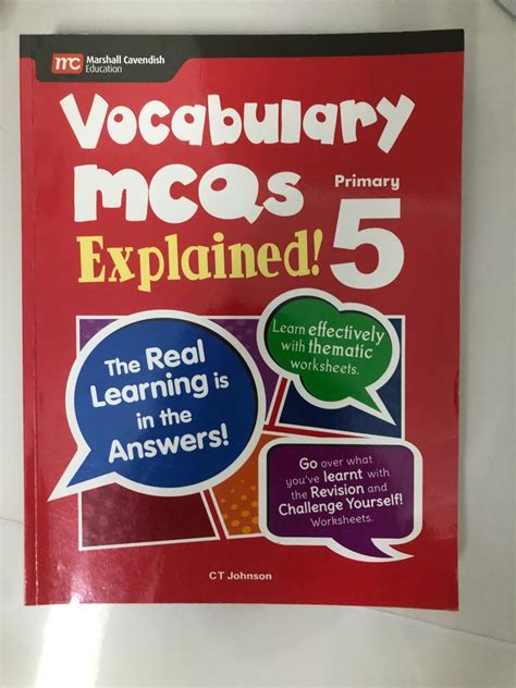 Marshall Cavendish Vocabulary Mcq Explained P Hobbies Toys Books