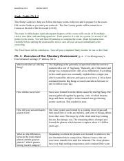 Study Guide Ch 1 2 CORRECTED Doc Geol Envs 111 Winter 2019 Study