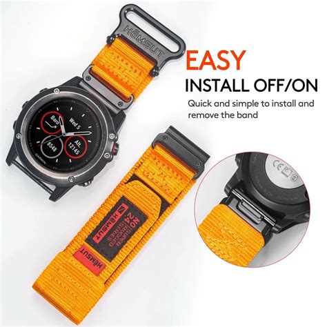 Compatibile Con Cinturino Per Orologio Quickfit Garmin Nylon Mm