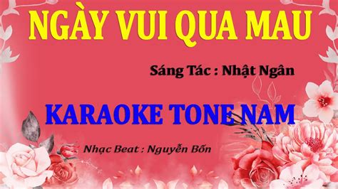 Karaoke Ng Y Vui Qua Mau Tone Nam Youtube