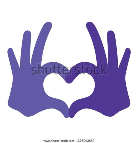 Icon Hands Heart Love Illustration Stock Vector Royalty Free