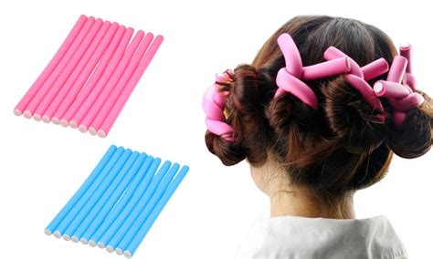 Flex Rod Foam Curlers 10 Pack Groupon Goods