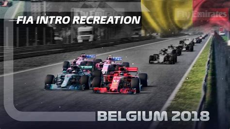 F1 2018 Game Belgium 2018 Fia Intro Recreation Youtube