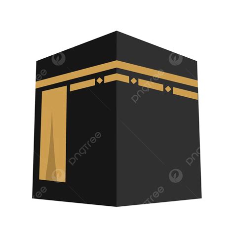 Kaaba In Mecca Illustration Vector Kaaba Illustration Mecca Png And