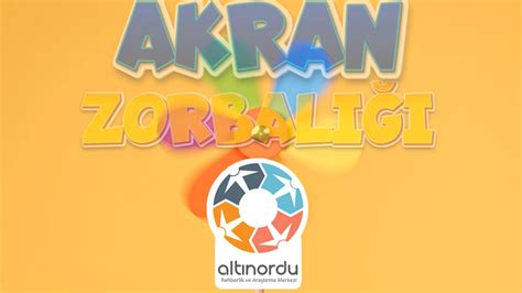 AKRAN ZORBALIĞI İNFOGRAFİK VİDEO Altınordu Rehberlik ve Araştırma Merkezi