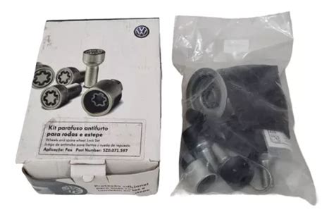 Kit Parafuso Antifurto Rodas E Estepe Fox Original Vw Parcelamento