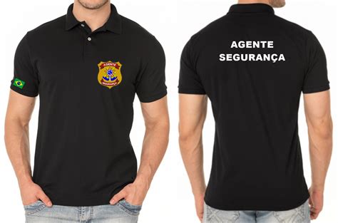 Camisa Gola Polo Masculino Agente Seguran A Bordado Innovare Sul