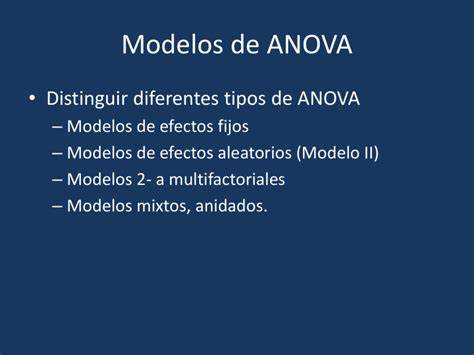 Modelos De Anova