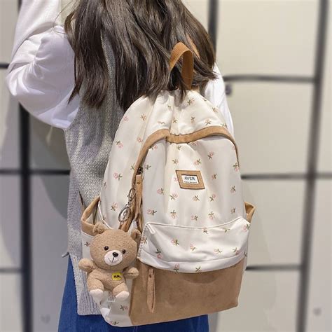 Kawaii Floral Two Tone Backpack Kawaiies