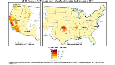 New USGS Maps Identify Locations For Potentially Damaging, Human ...