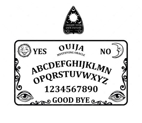 Ouija Board SVG PNG PDF Ouija Spirit Board Game SVG