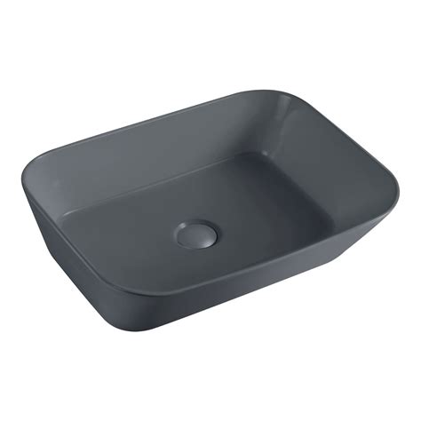 Kerovit By Kajaria Basin Matte Light Grey Wash Basin