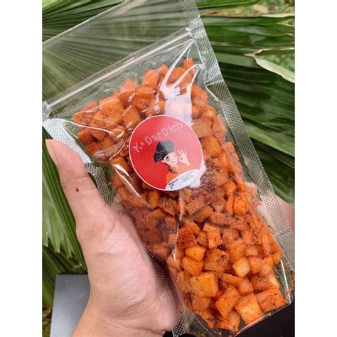 Jual Kesingkong Dadu Pedas Dan Asin Keripik Singkong Dadu Shopee