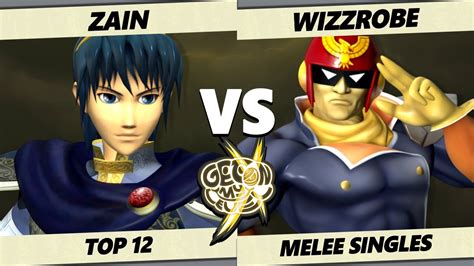 GOML X Zain Marth Vs Wizzrobe Captain Falcon Smash Melee SSBM