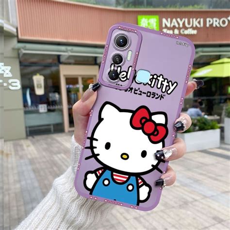 JIUMOO เคสกรณสำหรบ Infinix hot 11 เคสกรณ การตนนารกคตตแมวการ