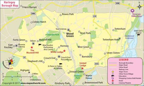 Haringey Borough Map| London Borough of Haringey Map | London districts ...