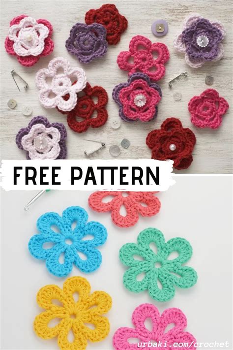 Easy Free Crochet Flower Pattern Artofit