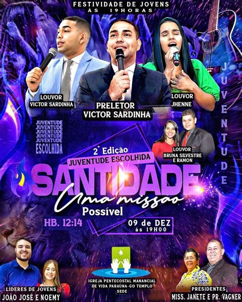 Pin De Davi Designer Contato Wha Em Cartaz Evang Lico Igreja