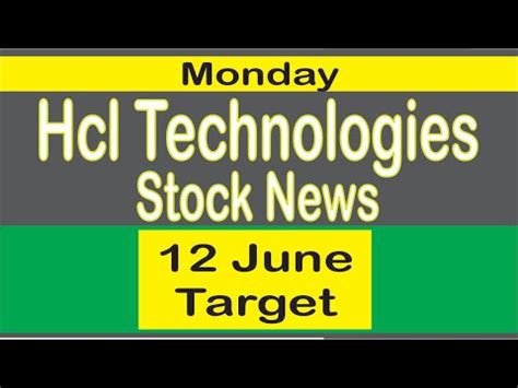 HCL TECH Share 12 June Target HCL TECH Share News Today Intraday