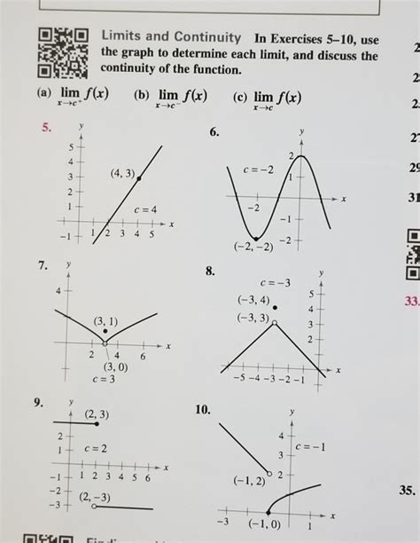 Limits And Continuity Homework 1 6 Answer Key