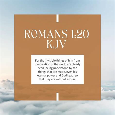 Romans 1 20 Bible Verse Of The Day