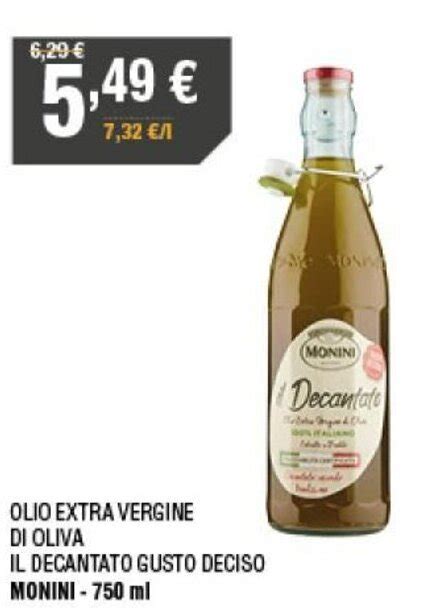 Offerta Monini Olio Extra Vergine Di Oliva Il Decantato Gusto Deciso