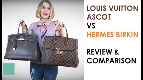 Louis Vuitton Ascot Damier Ebene Bag Vs Hermes Birkin Review