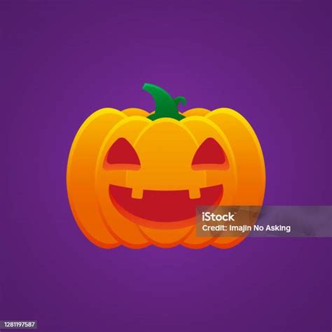 Halloween Jack O Lantern Pumpkin Expression Smiling Mouth Emoticon